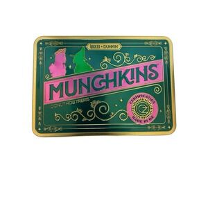 Limited Edition 💚 WICKED 🩷 Dunkin' Donuts Munchkin Tin Box 7 x 5 x 2"